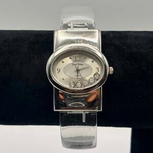 Silver & Clear Fred Belay Cuff Watch